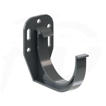 Hak doczołowy PVC firmy KROP ⌀ 100 kolor grafit